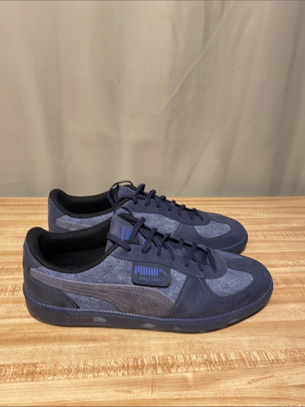 Puma Palermo ‘Latin Punk’ New Navy/Galactic Grey/Blue Crystal Shoes Mens  10.5